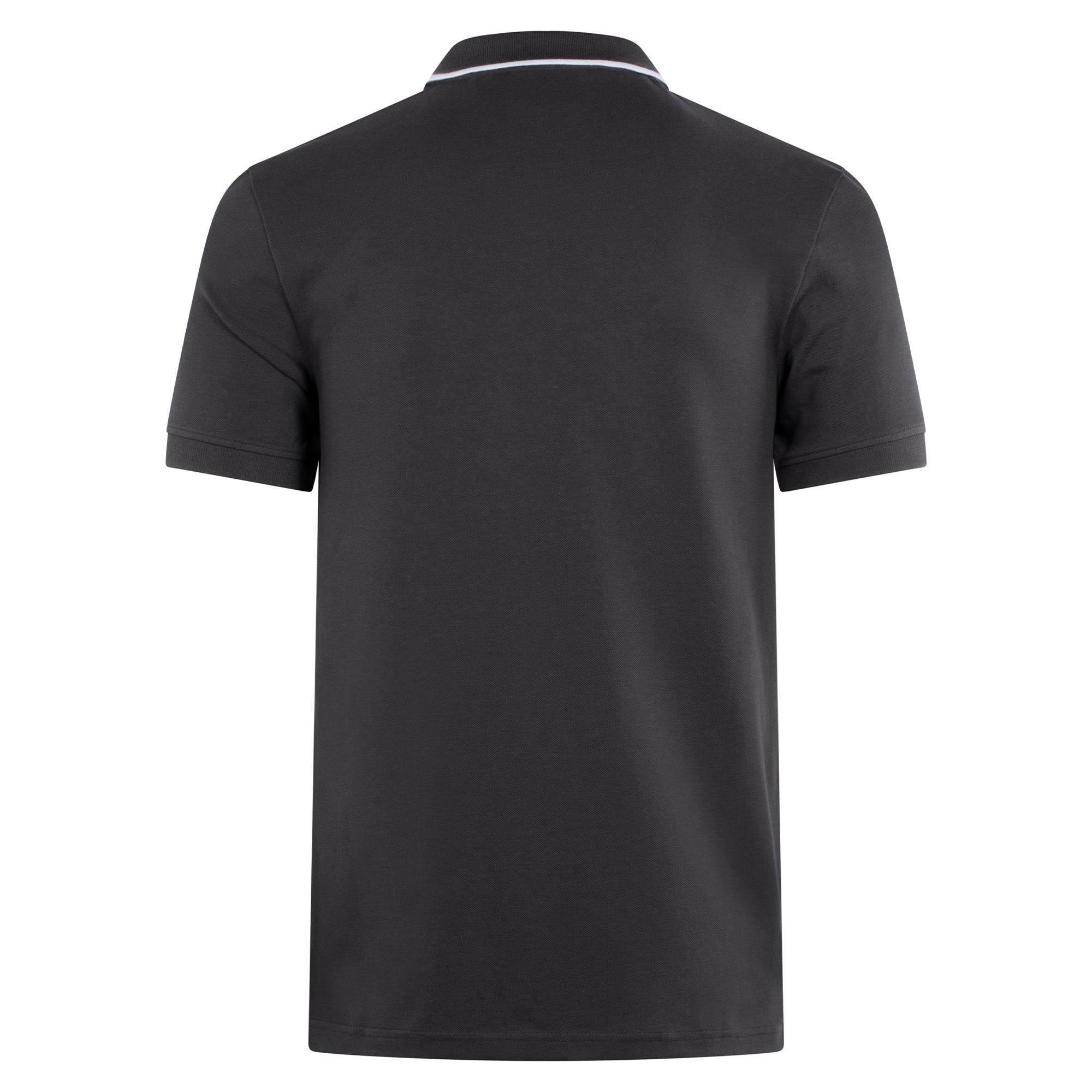 Lyle & Scott Tipped Superfine Polo Shirt Gunmetal